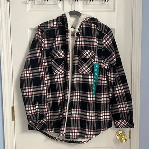 Sherpa flannel jacket